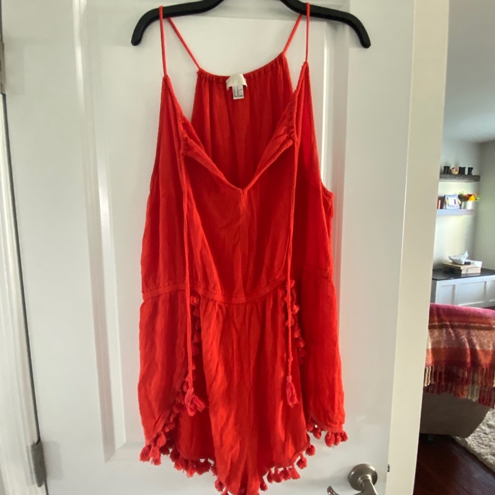 Red romper